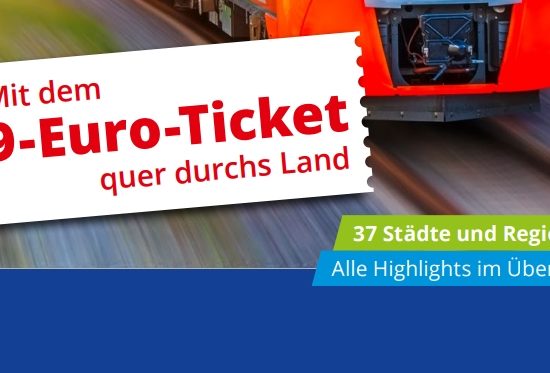 Gratis: Reiseführer zum "Neun-Euro-Ticket" zum Download