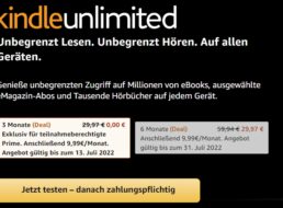 Gratis: Drei Monate “Kindle Unlimited” für Prime-Nutzer
