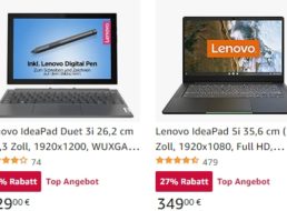 Amazon: Convertible “Lenovo IdeaPad Duet 3i” für 229 Euro frei Haus