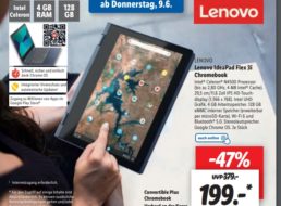 Lidl: Convertible / Chromebook Lenovo IdeaPad Flex 3i für 199 Euro