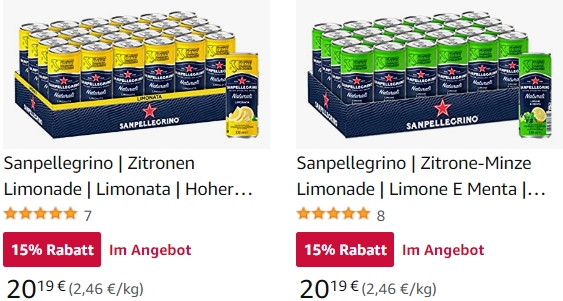 Amazon: Sanpellegrino-Vorteilspacks ab 12,09 Euro