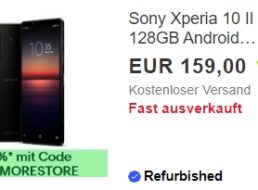 Ebay: Sony Xperia 10 II als B-Ware für 143,10 Euro