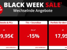 Medion: “Black Week Sale” mit Gratis-Versand