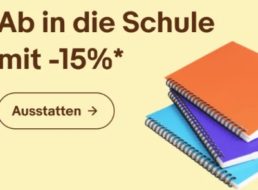 Ebay: Artikel für Schule und Büro mit 15 Prozent Rabatt