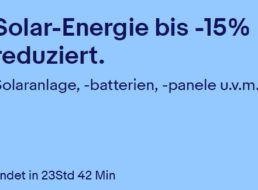 Ebay: Solar-Spezial mit Anlagen, Zubehör und mehr