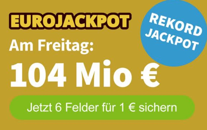 Eurojackpot: Erstmals über 100 Millionen Euro zu gewinnen