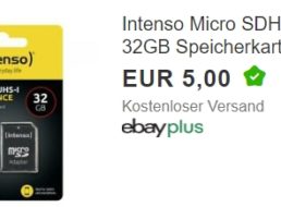 Ebay: Micro-SDHC-Karte mit 32 GByte für fünf Euro frei Haus