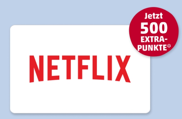 Penny Kartenwelt: Netflix-Geschenkkarte mit 500 Payback-Punkten –