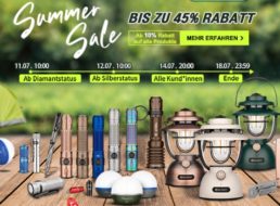 Olight: Summer-Sale mit bis zu 45 Prozent Rabatt