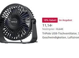 Amazon: USB-Ventilator für 11,14 Euro