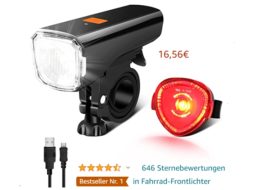 Amazon: Bestseller LED-Fahrradlicht für 16,56 Euro