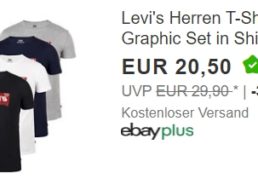 Levi’s: Herren-Shirt für 20,50 Euro frei Haus via Ebay