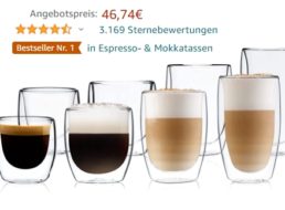 Amazon: 8er-Set Cappuccino-Tassen von Nachtwerk für 46,74 Euro