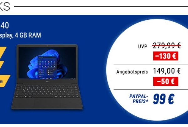 NBB: Geobook mit Windows 11 und Microsoft 365 für 99 Euro