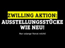 Zwilling: Sale beim Dealclub mit reduzierten Ausstellungsstücken