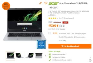 NBB: Chromebook mit IPS-Touchscreen für 177 Euro frei Haus