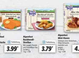 Lidl: Alpenfest mit Mini-Haxen und XXL-Schnitzel