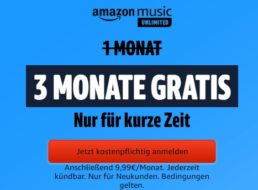 Gratis: Drei Monate “Amazon Music Unlimited”