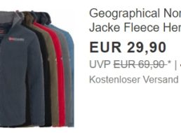 Geographical Norway: Fleecejacken für 29,90 Euro frei Haus