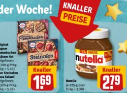 Rewe: Ritter Sport und Nutella mit Rabatt