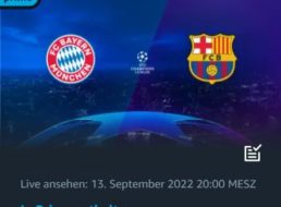 Prime Video: CL-Spiel FC Bayern gegen Barcelona live im Stream