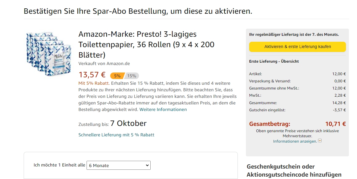 Ausgewählte Kunden: 5 Euro Rabatt beim -Retourenkauf –