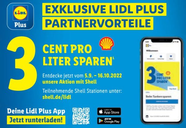 Shell 3 Cent Pro Liter Sparen Lidl Lidl Plus: 3 Cent Tankrabatt pro Liter bei Shell – Discountfan.de