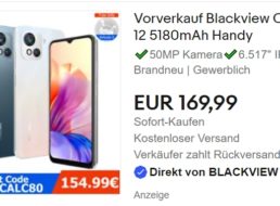 Ebay: Smartphone “Blackview Oscal C80 4G” jetzt für 149,99 Euro