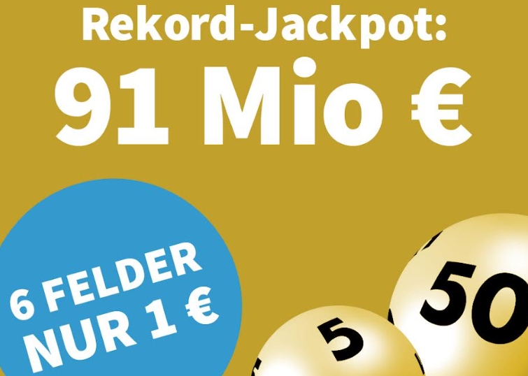 91 Millionen Euro: Beim Eurojackpot mit Rabatt dabei sein