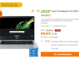 NBB: Acer-Chromebook mit IPS-Touchscreen für 216,41 Euro frei Haus