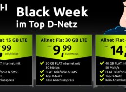 Black Week: 15 GByte LTE-Daten im Vodafone-Netz für 7,99 Euro