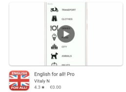 Gratis: App “English for all! Pro” zum Nulltarif