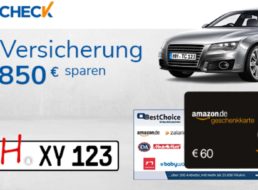 Letzte Chance: 60 Euro geschenkt zur neuen KfZ-Versicherung