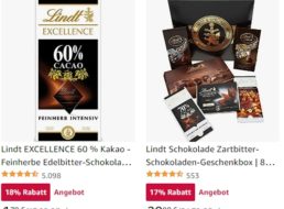 Lindt: Zartbitter-Geschenkbox für 20,99 Euro via Amazon