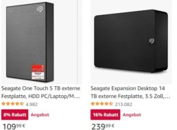 Amazon: “Seagate One Touch” mit 5 TByte für 109,99 Euro