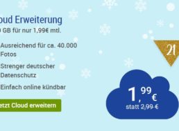 GMX: Cloudspeicher mit 200 GByte für reduzierte 1,99 Euro / Monat