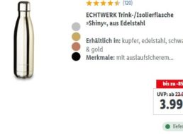 Lidl: Isolierflasche von Echtwerk für 3,99 Euro