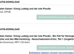 Gratis: Hörbuch “König Ludwig und der tote Preuße” zum Download
