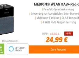 NBB: DAB-Radio “Medion P66130” mit Amazon Alexa für 24,99 Euro