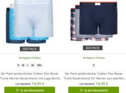 Seidensticker: Sale bei Outlet46 mit 6er-Pack Boxershorts für 29,98 Euro