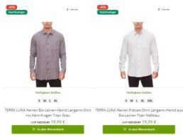 Outlet46: Nachhaltige Bio-Leinenhemden für 19,99 statt 129,95 Euro