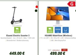 NBB: “Xiaomi Electric Scooter 3” für 449 Euro frei Haus