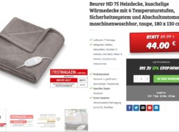 Dealclub: Heizdecke Beurer HD 75 für 44 Euro frei Haus