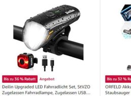 Deiling: Fahrradlicht-Set mit StVZO-Zulassung für 19,05 Euro