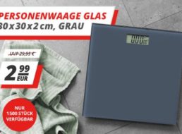 Druckerzubehoer: Glas-Personenwaage für 2,99 Euro