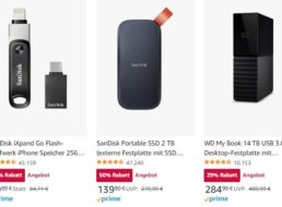 Amazon: Speicherprodukte von “Western Digital” mit Rabatt