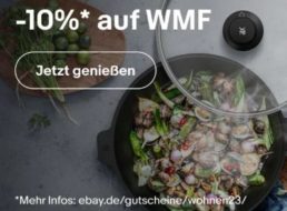 WMF: Sale bei Ebay mit 10 Prozent Gutschein-Rabatt