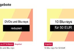 Amazon: Zehn Blu-rays nach Wahl für 50 Euro frei Haus