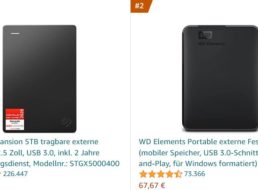 Amazon: Seagate Expansion mit fünf TByte für 99,99 Euro