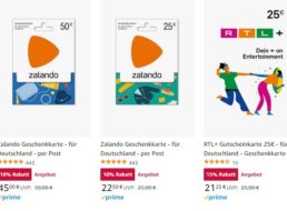 Amazon: Zalando-Guthabenkarten mit 10 Prozent Rabatt